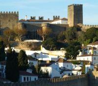 View across the village of the Castelo de Óbidos